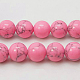 Chapelets de perles en turquoise synthétique TURQ-H038-6mm-XXS08-1