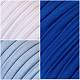 3 Farben flache elastische Polyesterschnur EC-TA0001-04-4
