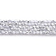 Transparentes perles de verre de galvanoplastie brins GLAA-H021-01A-HP06-2