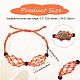 Регулируемый плетеный нейлоновый шнур макраме мешочек изготовление браслета AJEW-SW00013-13-2