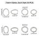 Dicosmetici 200 pz 4 stile 304 anelli di salto in acciaio inossidabile STAS-DC0005-83-5