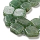 Perles vertes naturelles quartz fraise brins G-Z043-A05-01-4