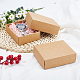 Foldable Creative Kraft Paper Box CON-WH0077-02-6
