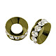 Brass Rhinestone Spacer Beads RB-A020-9mm-01AB-1