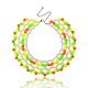 Акриловые бисером нагрудник ожерелья для карнавала NJEW-PJN875-1