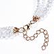 Alloy Tiered Necklace NJEW-G267-02B-3