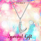 SHEGRACE Rhodium Plated 925 Sterling Silver Initial Pendant Necklaces JN908A-5