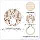 Мини-деревянные подставки для хрустальных шаров DJEW-WH0019-006-3