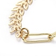 Brass Paperclip Chain/Cobs Chain Necklaces NJEW-JN02781-02-2