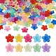 Yilisi 200Pcs 10 Colors Frosted Acrylic Bead Caps MACR-YS0001-02-2
