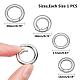 UNICRAFTALE 4pcs 4 Sizes 15/17/18/20mm Spring Gate Rings 304 Stainless Steel Rings O Rings Keychain Ring Round Snap Clasps Metal Spring Gate Rings for Jewelry Making Keyring Buckle STAS-UN0007-24P-5