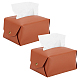 Foldable PVC Imitation Leather Tissue Storage Bags ABAG-WH0005-73D-1