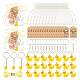 AHANDMAKER 30 Sets 3D Duck Keychain Party Favors DIY-GA0003-98-1