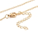 Natural Shell Pendant Necklace with 304 Stainless Steel Chains for Women NJEW-C016-06G-5