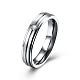 Valentine's Day Gifts Titanium Steel Cubic Zirconia Couple Rings For Women RJEW-BB16445-8P-1