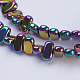 Electroplate Non-magnetic Synthetic Hematite Beads Strands G-J382-4x8x2mm-A03-2