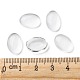Cabochons de verre transparent de forme ovale X-GGLA-R022-14x10-5