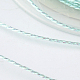 丸いメタリック糸  刺しゅう糸  9プライ  ライトシアン  0.8mm  約65.61ヤード（60m）/ロール MCOR-L001-0.8mm-22-2