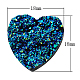 Raw Rough Imitation Ore Resin Heart Cabochons CRES-S045-18mm-6-1