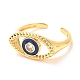 Кольца-манжеты с золотой эмалью и конским глазом для женщин KK-G404-01-3