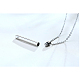 Halskette mit Anhänger aus klarer Zirkonia-Säule mit Urnenasche BOTT-PW0002-001P-1