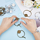 Kit per la creazione di braccialetti a maglie tonde piatte con cupola vuota superfindings DIY-FH0005-75-3