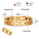 Bracelets de bracelet de montre en acier inoxydable Shegrace JB651B-4