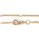 Rack Plating Brass Handmade Necklaces CHC-E011-07A-2mm-G-2