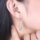 925 Sterling Silver Dangle Earrings EJEW-BB30541-P-3