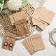 200 шт. Карточки для демонстрации сережек из крафт-бумаги&nbsp;CDIS-SP0001-17-3
