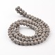 Synthetic Lava Rock Round Beads Strands X-G-I124-8mm-13-2