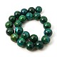Synthetic Chrysocolla Beads Strands G-L529-B01-6mm-4