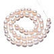 Fili di perle di perle d'acqua dolce coltivate naturali PEAR-N012-06G-2