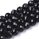 Natural Black Tourmaline Beads Strands X-G-S345-6mm-002-1