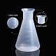 OLYCRAFT 5pcs Erlenmeyer Flasks Plastic Flask Conical Flask Narrow Neck Flasks Graduated 50ml 100ml 250ml 500ml and 1pc Plastic Measuring Cup for Laboratory School Project TOOL-GB0001-01-5