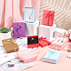 Pandahall elite paquetes de regalos del día de san valentín cajas de cartón para juegos de joyas CBOX-PH0002-02-5