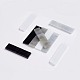 ガラスモザイクタイルカボション  工芸品用  rectanglee  ブラック  40.5~42.5x10~10.5x2.5~3mm  約200G /ボックス GLAA-G072-05D-2