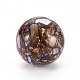 Zusammengesetzte Perlen aus natürlichem Bronzit und synthetischem imperialem Jaspis G-N330-026A-2