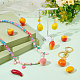 PandaHall 70pcs Fruit Charms Pendants 7 Style Fruit Simulation Pendants 3D Acrylic Fruit Charms Imitation Food Dangle Charms Links with Loop for DIY Craft Earring Bracelet Necklace Jewellery Making SACR-PH0002-09-2