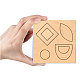 木材切断ダイ  鋼鉄で  DIYスクラップブッキング/フォトアルバム用  装飾的なエンボス印刷紙のカード  幾何学的模様  10x10x2.4cm DIY-WH0169-23-2
