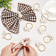 CRASPIRE 24Pcs Pearl Napkin Rings Adjustable Table Napkin Buckles for Formal Casual Dinning Serviette Setting Valentine's Day Easter Family Gathering Dinner Party Wedding Decor Thanksgiving Day AJEW-WH0001-45G-3