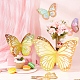 Decorazioni per display a farfalla 3d in carta patinata AJEW-WH0041-97-5