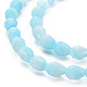 Opaque Baking Painted Glass Beads Strands EGLA-N006-007B-3