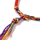 Bracelet cordon tressé en polyester BJEW-I306-01D-3
