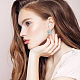 ANATTASOUL 4 Pairs 4 Colors Rhinestone Flower Stud Earrings EJEW-AN0002-35-4