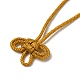 Decorazioni pendenti yuki con amuleto in corda di nylon portafortuna AJEW-NH0001-01C-3