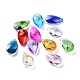 72pcs 12 couleurs pendentifs en verre de breloques de pierre de naissance RGLA-ZZ0001-02-9x15mm-3