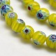 Round Millefiori Glass Beads Strands LK-P001-25-2
