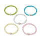 Bracelets en perles d'oeil de chat en verre BJEW-JB09368-1