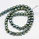 Electroplate Non-magnetic Synthetic Hematite Beads Strands G-J169B-2mm-06-2